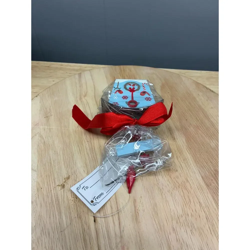 Cardinal Christmas Ornament | Joy to the Birds Barn House | Helena Rags Design